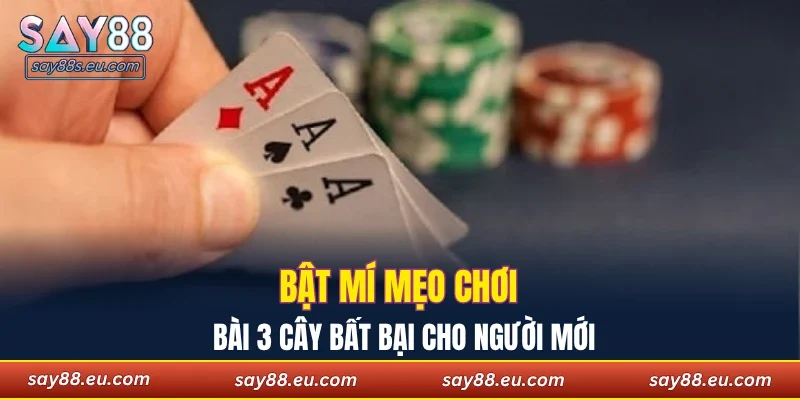 Bật mí mẹo chơi bài 3 cây bất bại cho người mới
